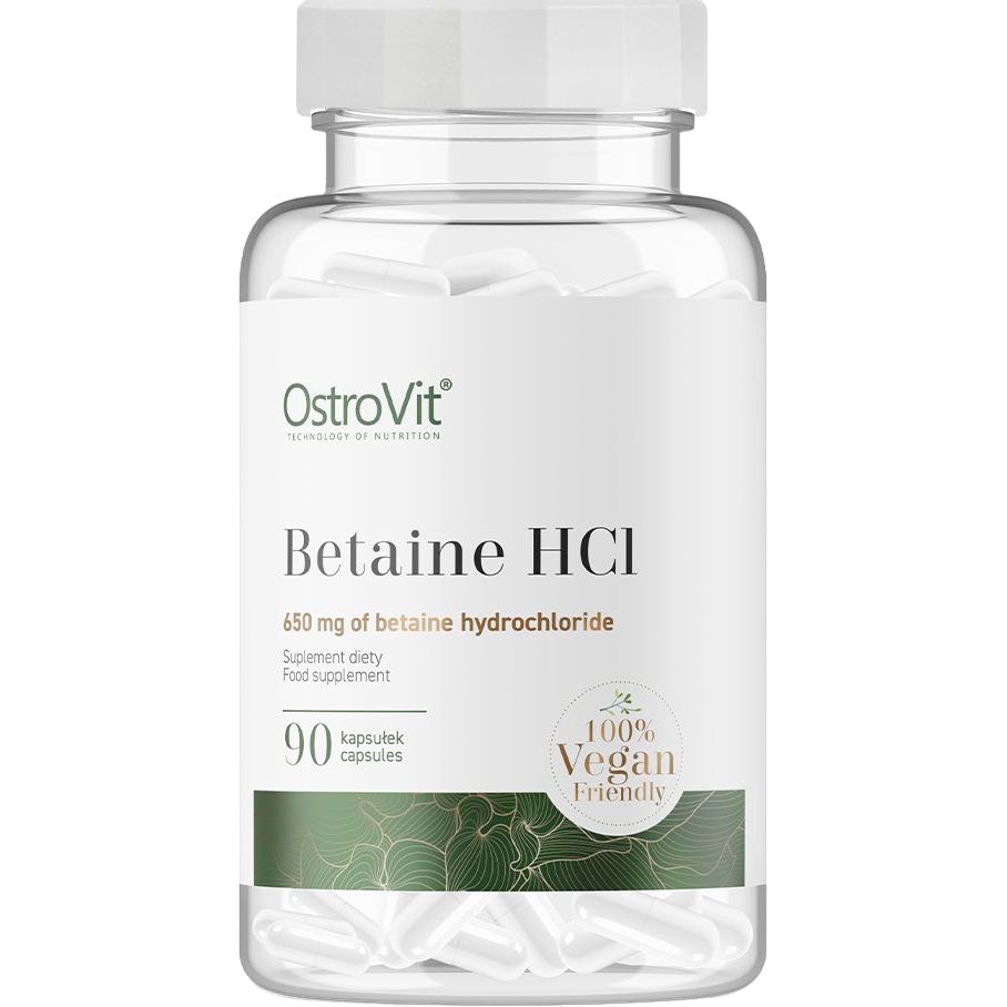 Амінокислота OstroVit Betaine HCL 90 капсул - фото 1