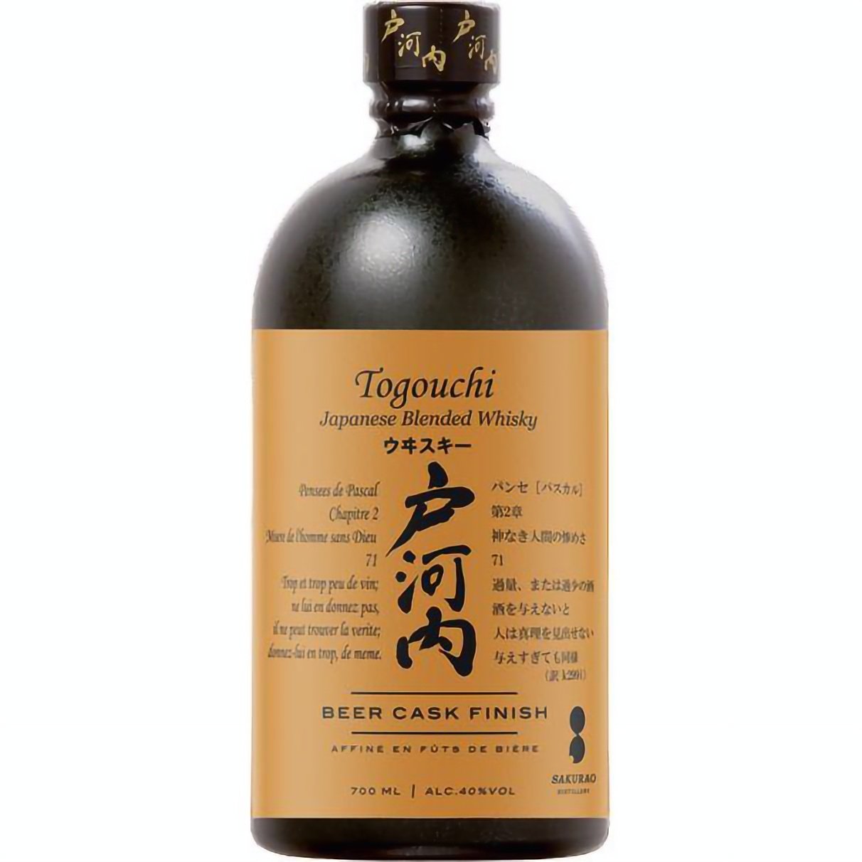 Виски Togouchi Beer Cask Finish Blended Japanese Whisky, 40%, 0,7 л, в подарочной упаковке - фото 2