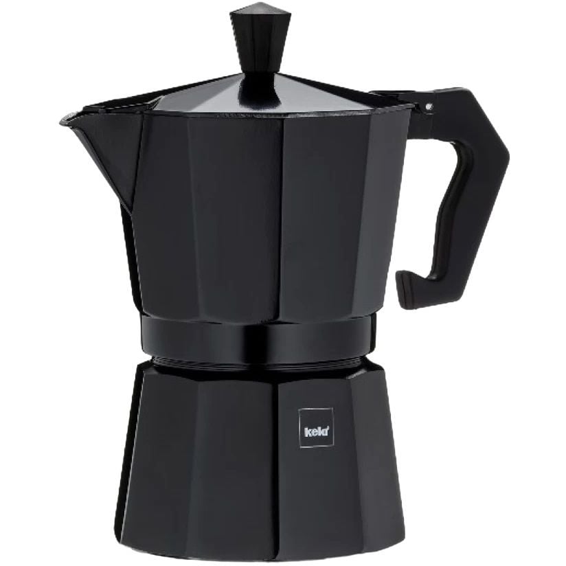 Кофеварка гейзерная Kela Italia, 150 мл, черная (10553) - фото 1