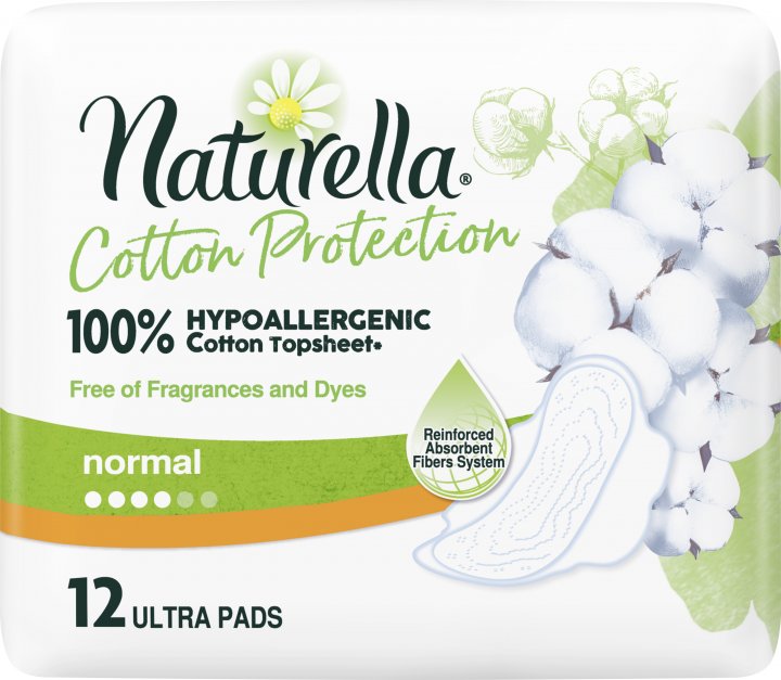 Гігієнічні прокладки Naturella Cotton Protection Ultra Normal, з крильцями, 12 шт. - фото 3
