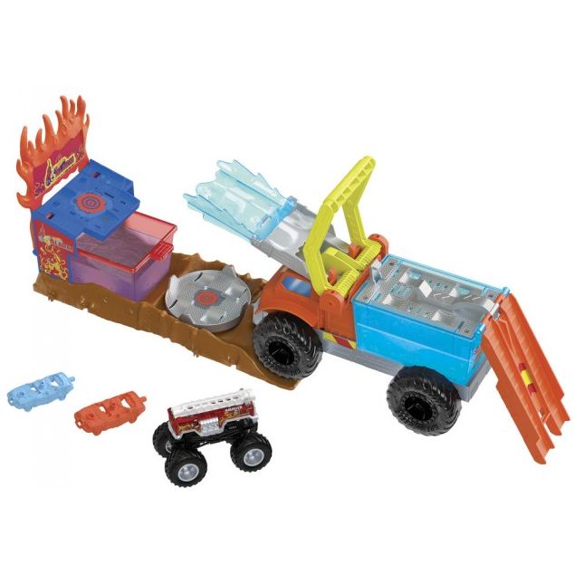 Игровой набор Monster Truck Hot Wheels Пожарное спасение Измени цвет (HPN73) - фото 1