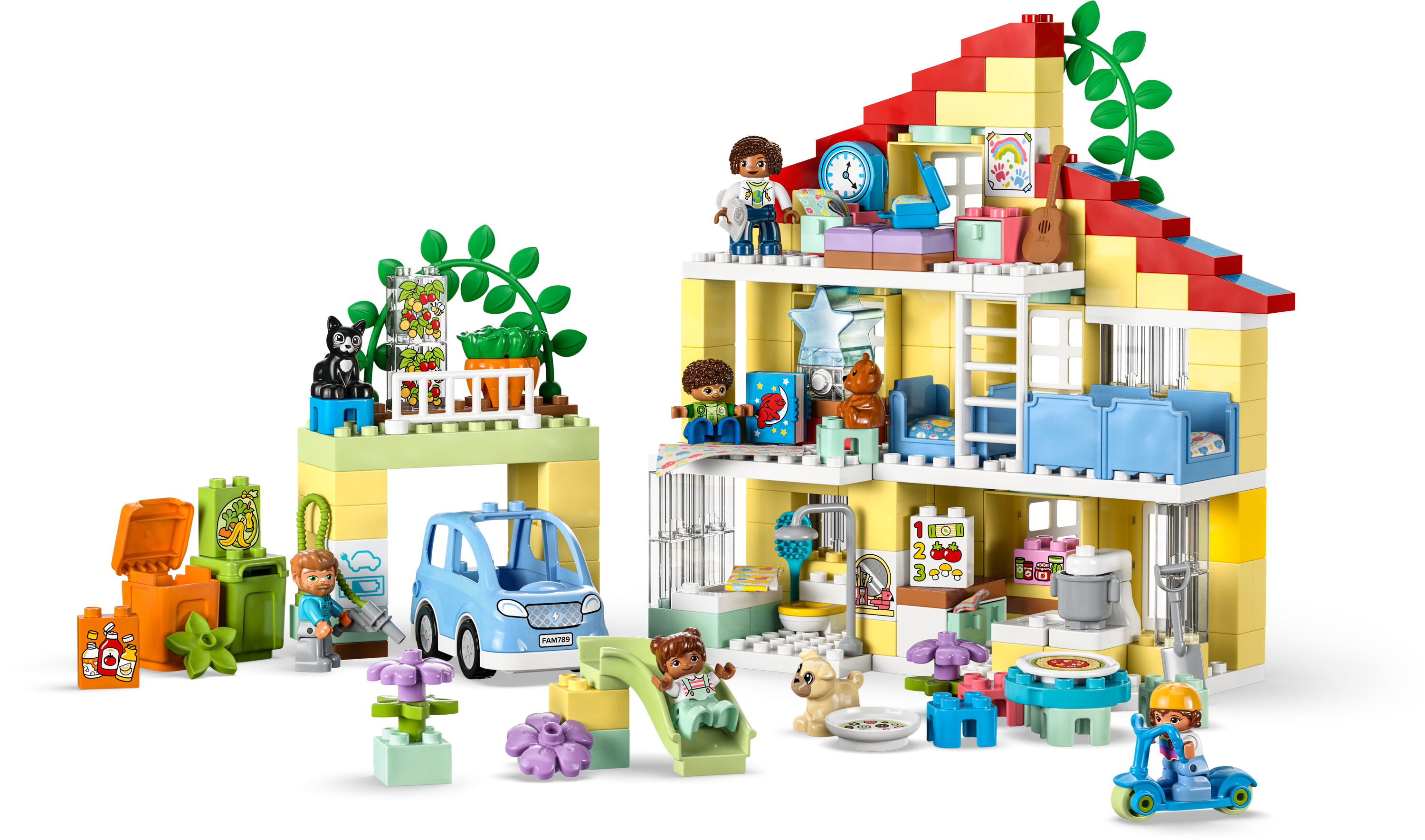 Конструктор LEGO DUPLO Town Семейный дом 3 в 1, 218 деталей (10994) - фото 2