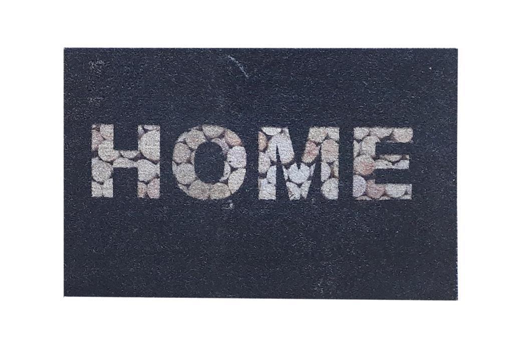 Придверний килимок IzziHome Ola Antrasit Home, 55х35 см, чорний (2200000551610) - фото 1