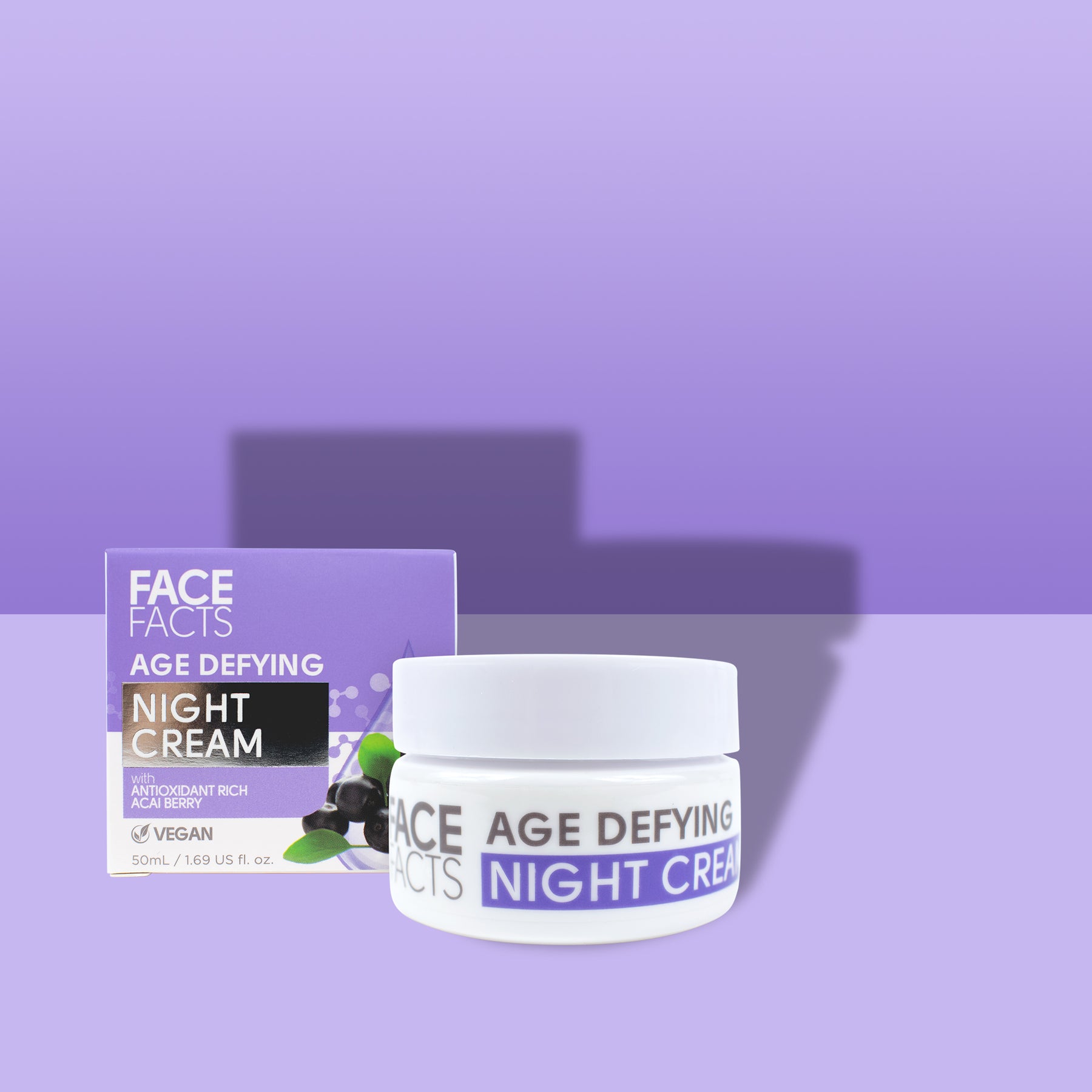 Антивіковий нічний крем для обличчя Face Facts Age Defying Night Cream 50 мл - фото 2