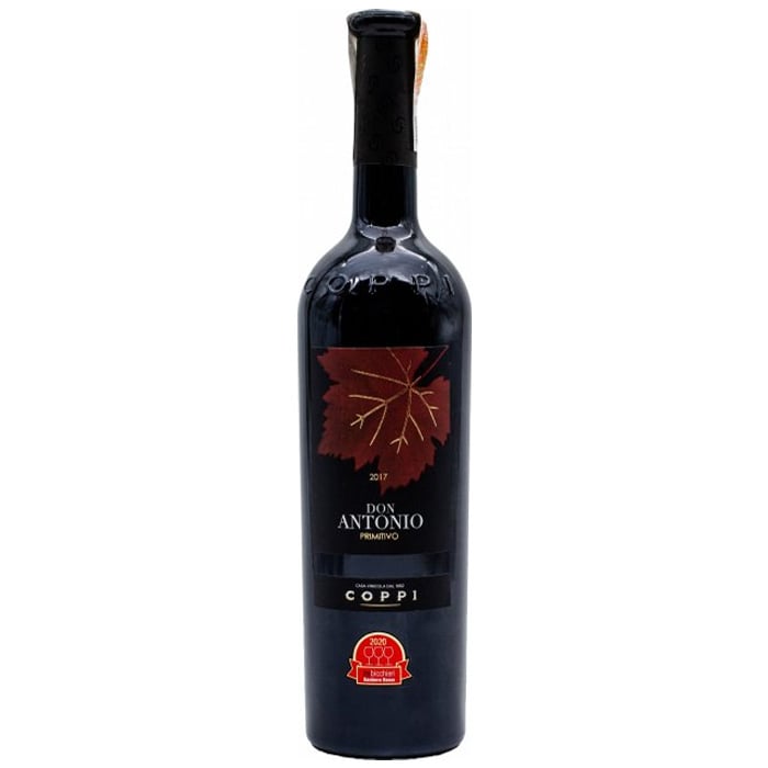 Вино Coppi Don Antonio Primitivo, красное, сухое, 0,75 л - фото 1