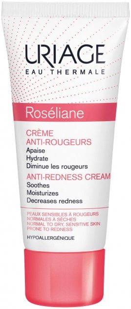 Крем для обличчя Uriage Roséliane Crème Anti-Rougeurs Проти почервонінь, 40 мл - фото 1