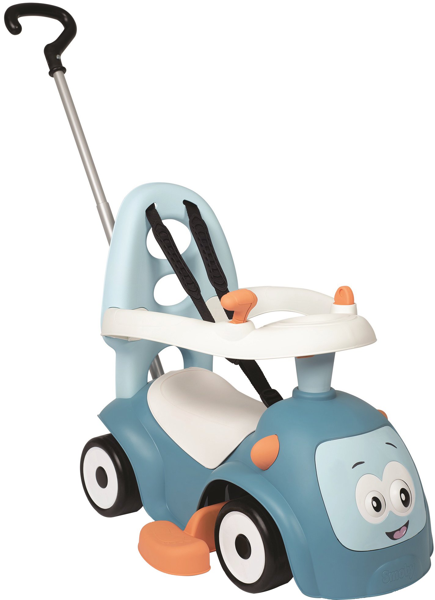 Машина для катания детская Smoby Toys Маестро 4 в 1 с функцией качели, голубой (720304) - фото 2