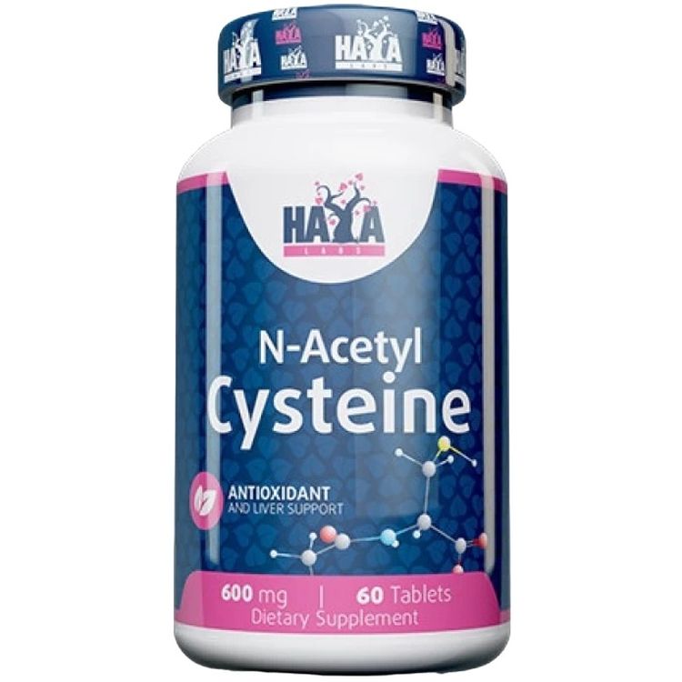 N-Ацетилцистеин Haya Labs N-Acetyl L-Cysteine ​​60 таблеток - фото 1
