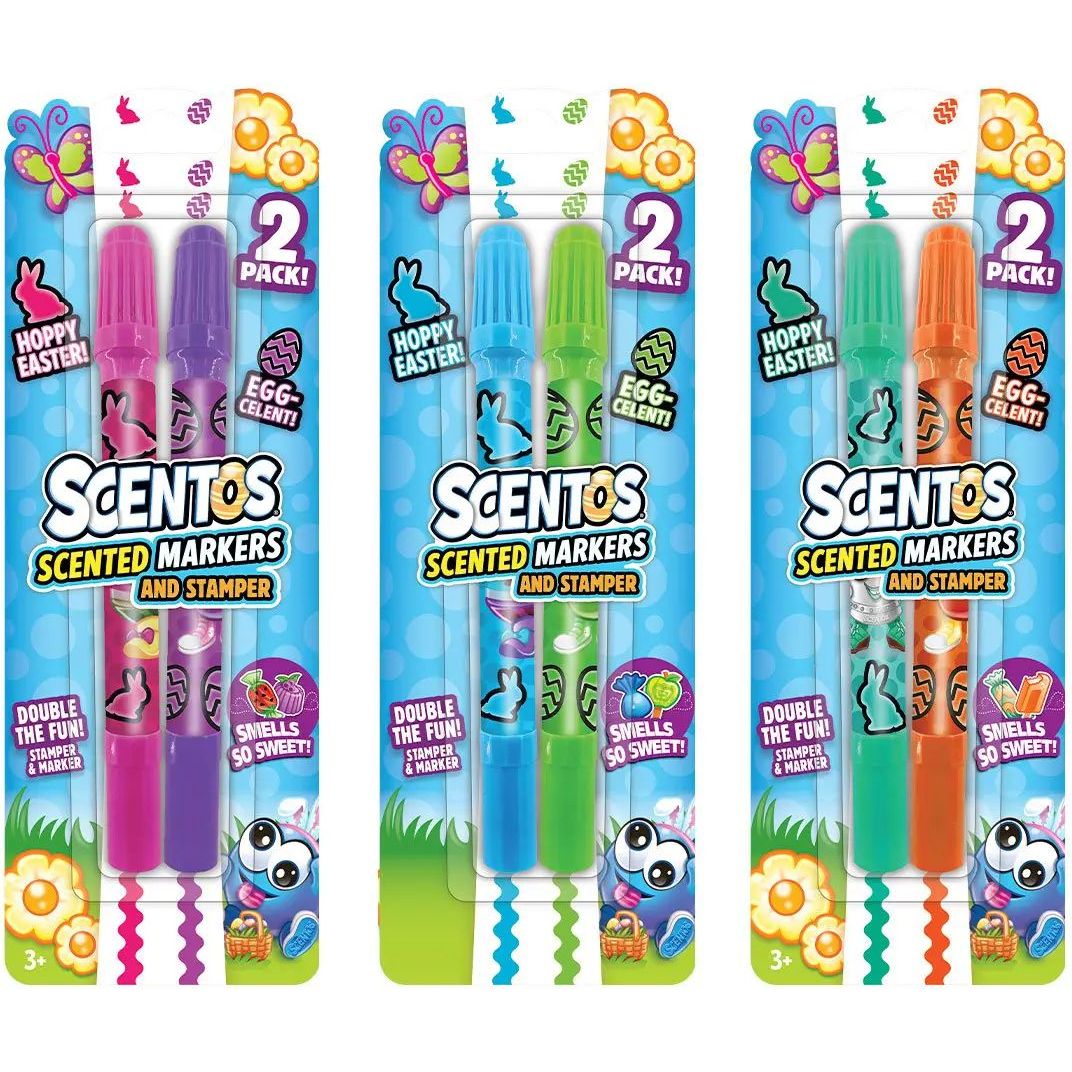 Набір ароматних маркерів Scentos Великодні фарби 2 кольори 2 шт. (2032383367.0) - фото 4