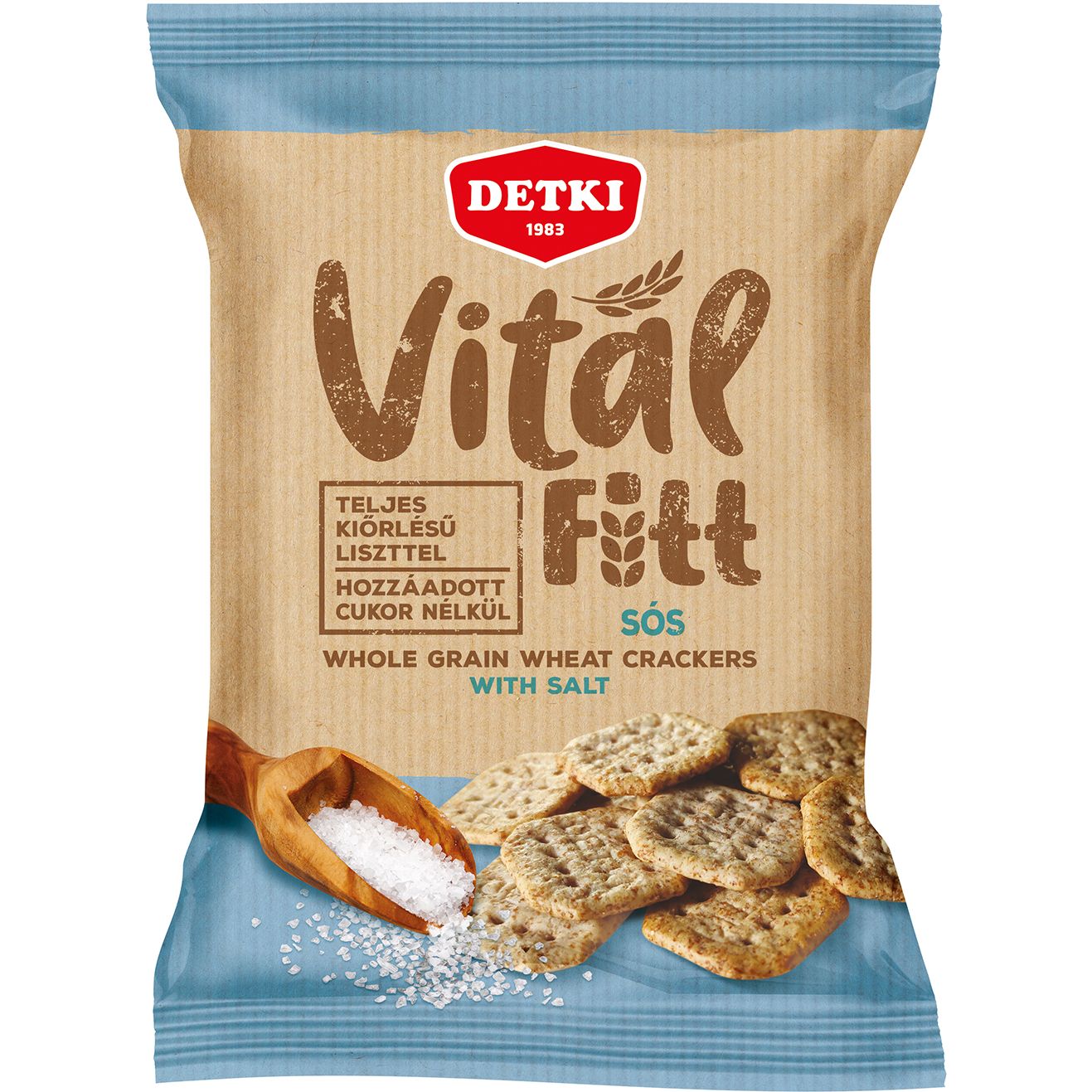 Крекеры Detki Vital Fitt с солью 100 г - фото 1