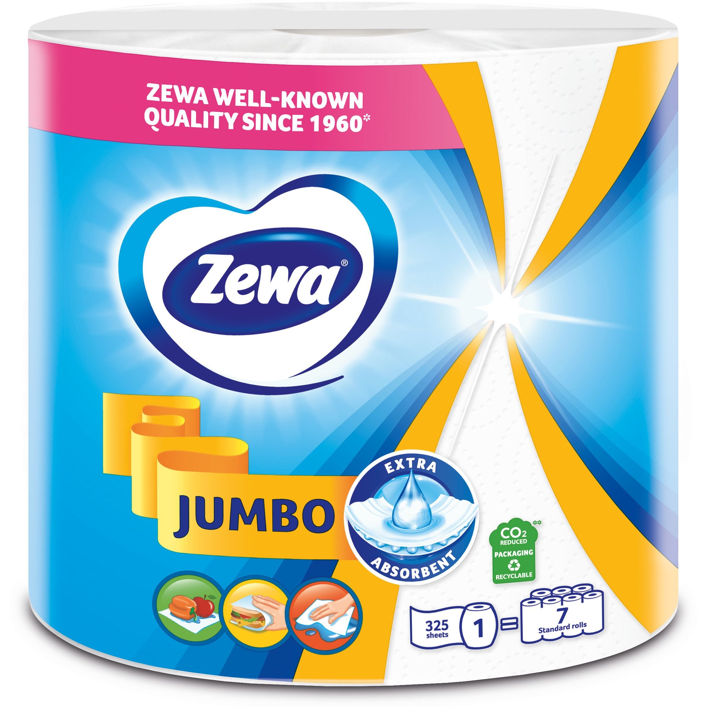 Бумажные полотенца Zewa Jumbo двухслойные 1 рулон - фото 2
