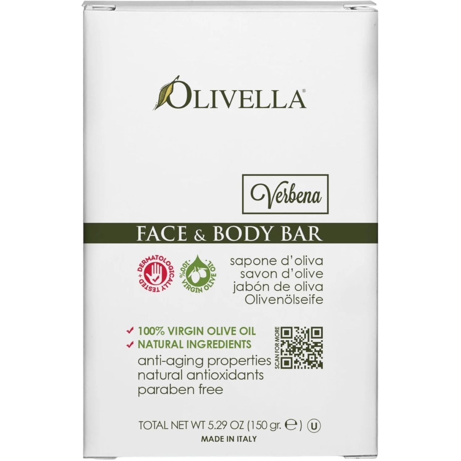 Мыло для лица и тела Olivella Вербена на основе оливкового масла, 150 г - фото 2