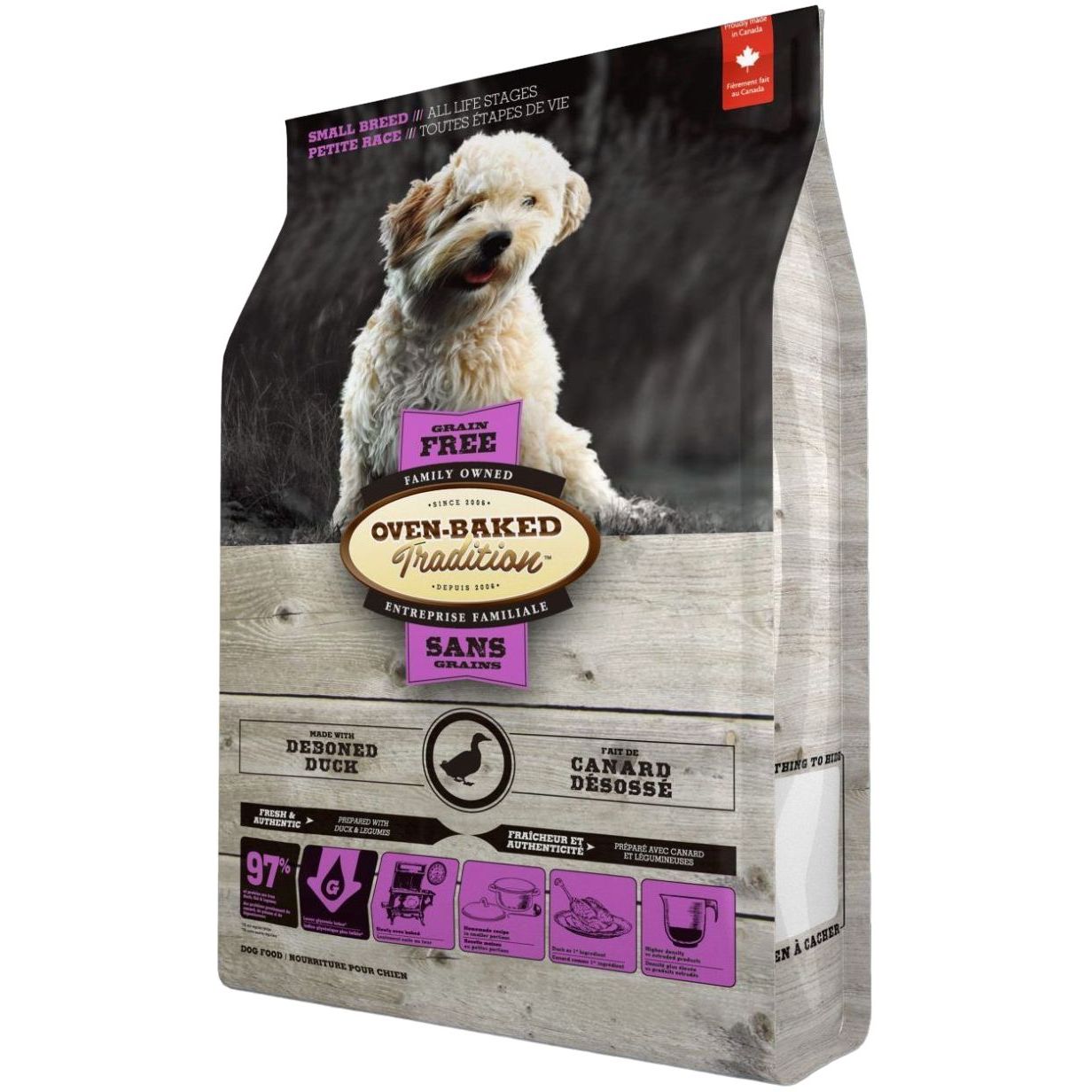 Сухий корм для собак малих порід Oven-Baked Tradition, беззерновий, зі свіжого м'яса качки, 4,54 кг - фото 1