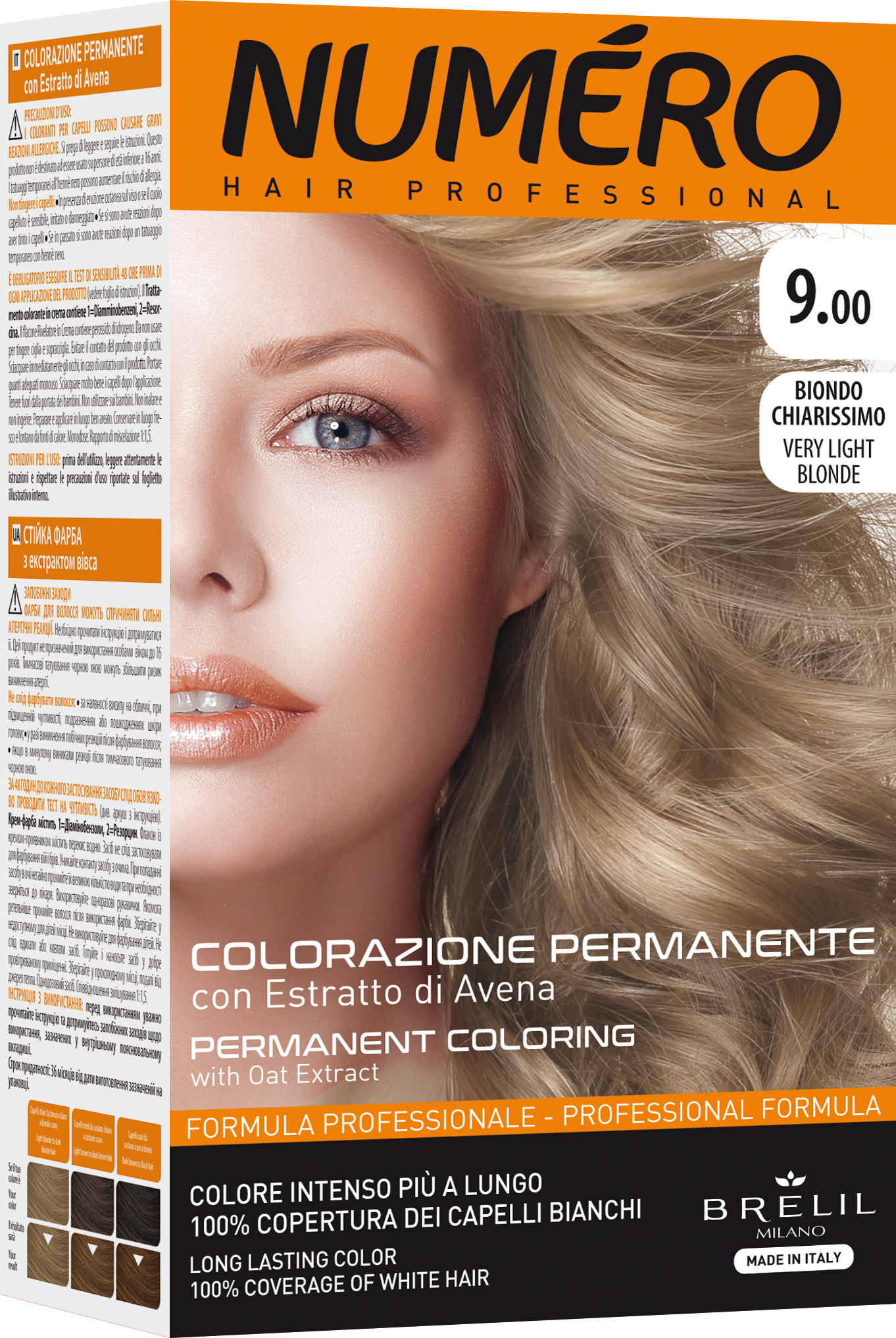 Фарба для волосся Numero Hair Professional Very light blonde, відтінок 9.00 (Світлий блонд), 140 мл - фото 1