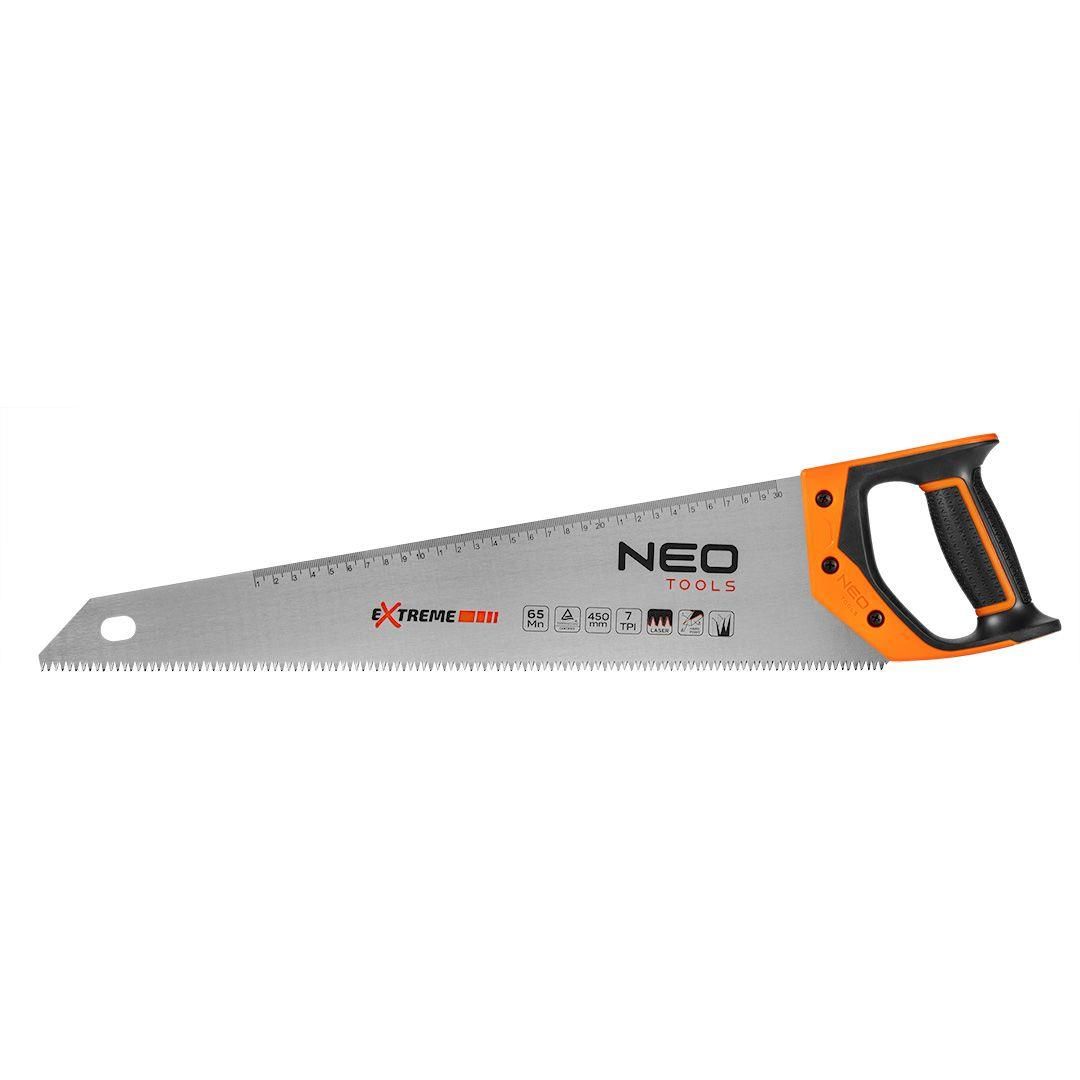 Ножівка по дереву Neo Tools Extreme 7TPI 450 мм (41-136) - фото 1