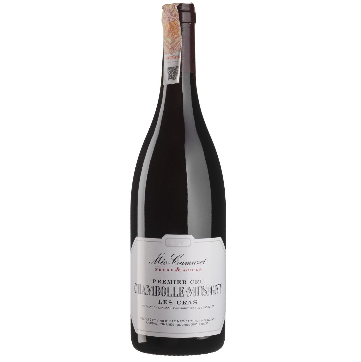 Вино Meo-Camuzet Frere&Soeurs Chambolle-Musigny 1er Cru Les Cras 2020, красное, сухое, 0,75 л (W6078) - фото 1