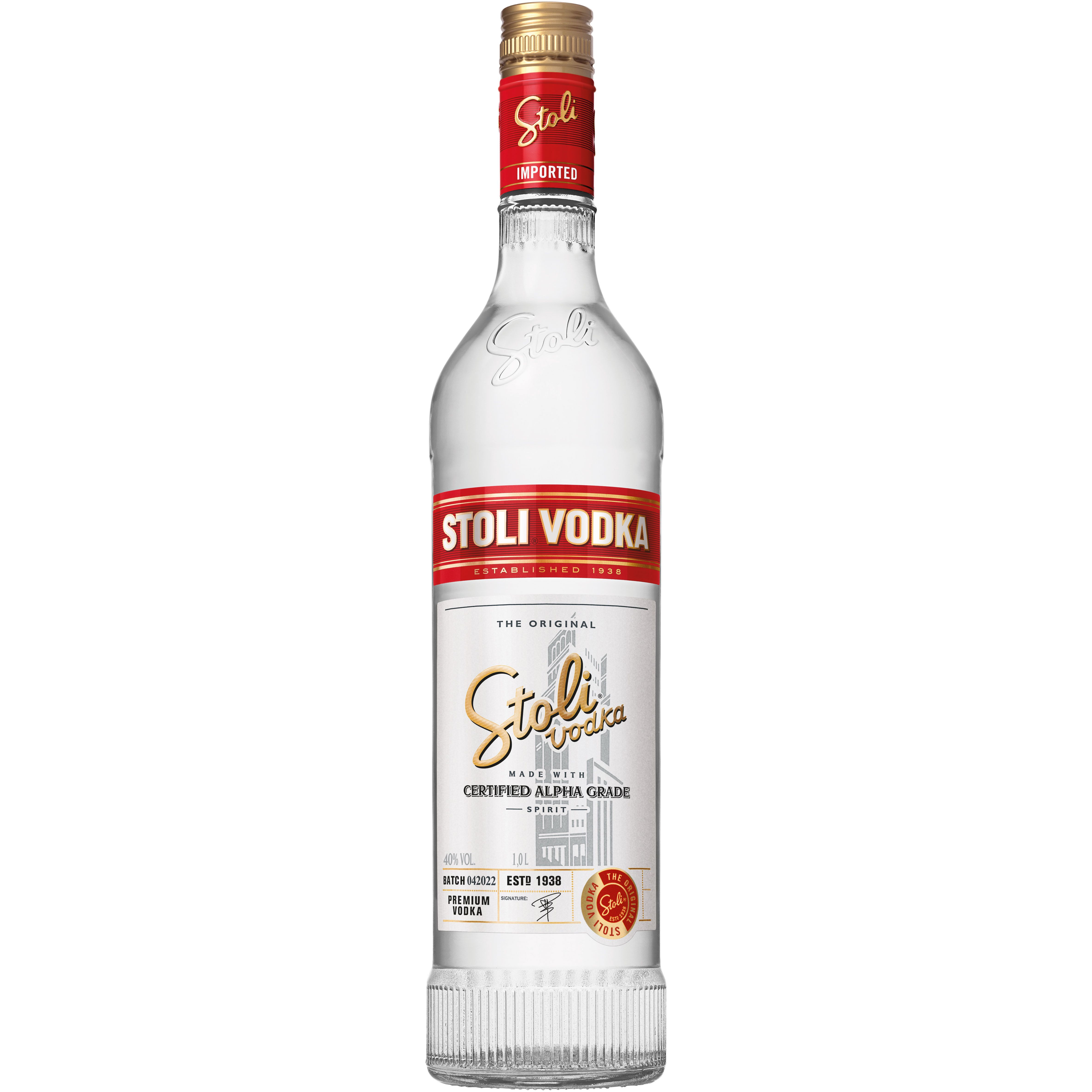 Водка Stoli Vodka 40% 1 л - фото 1