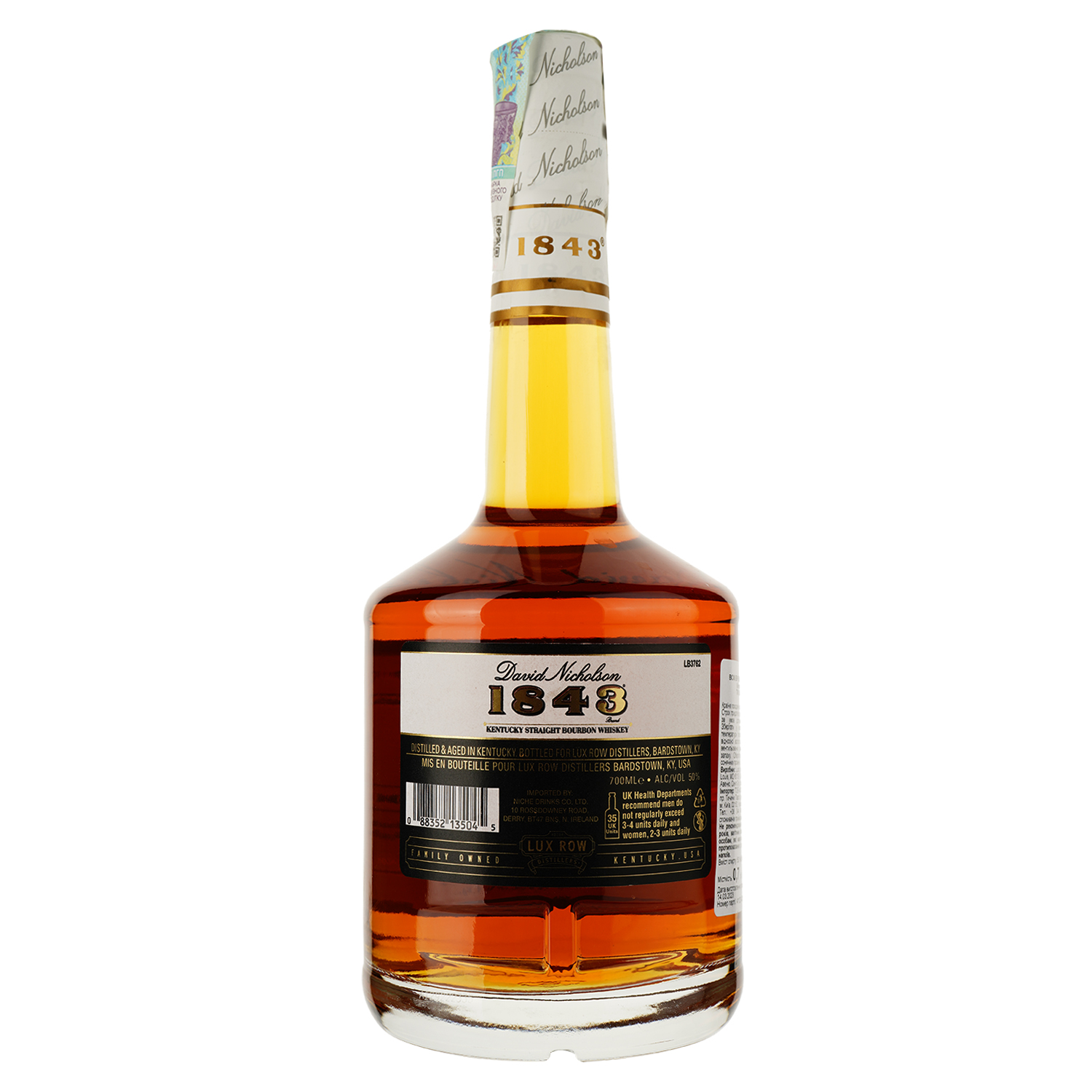 Виски David Nicholson 1843 Kentucky Straight Bourbon Whisky 50% 0.7 л - фото 2