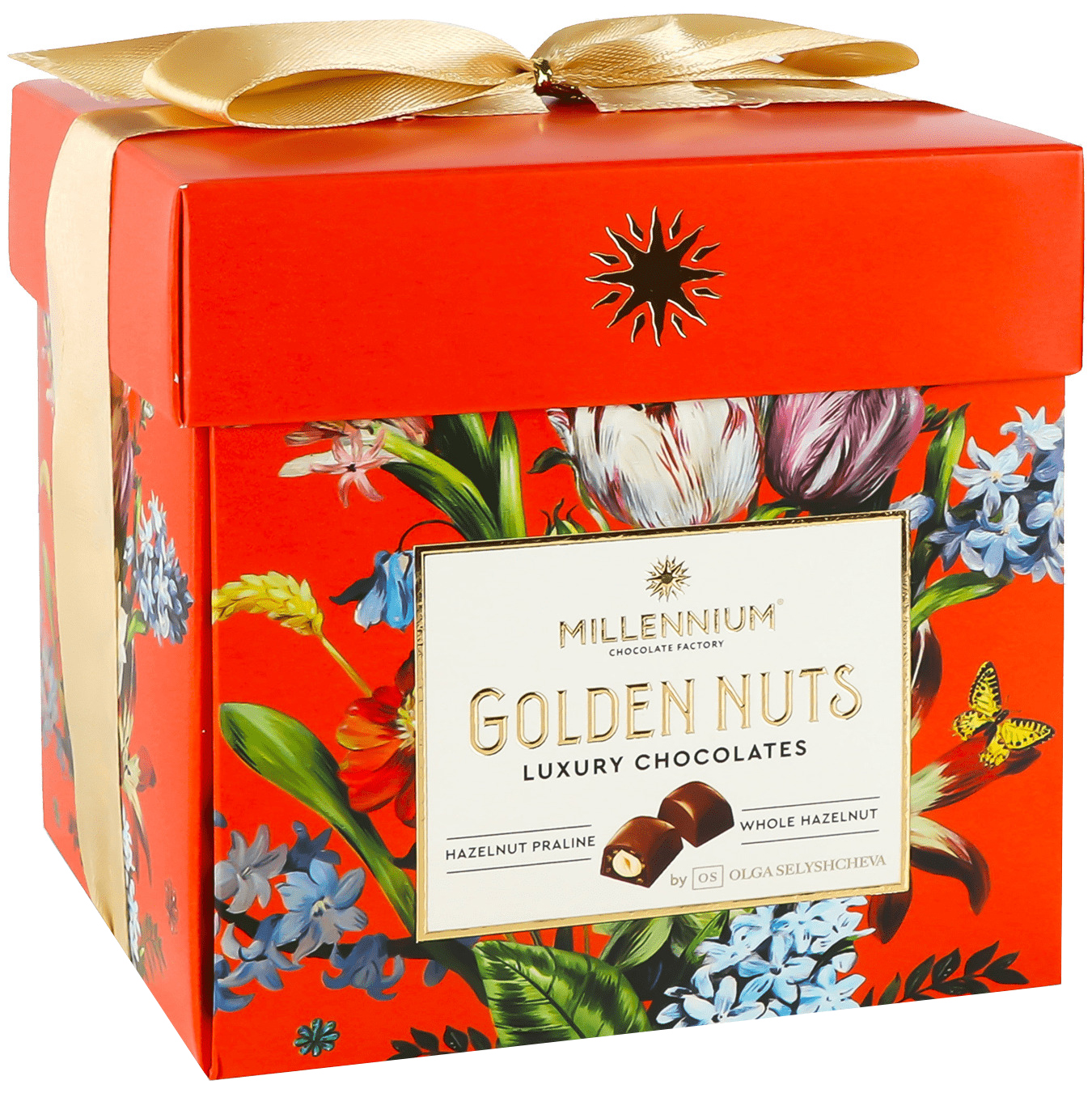 Цукерки Millennium Golden Nuts з начинкою та цілими горіхами 150 г (940004) - фото 1