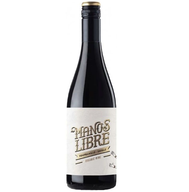 Вино Manos Libre Tempranillo-Shiraz Organic, червоне, сухе, 13,5%, 0,75 л - фото 1