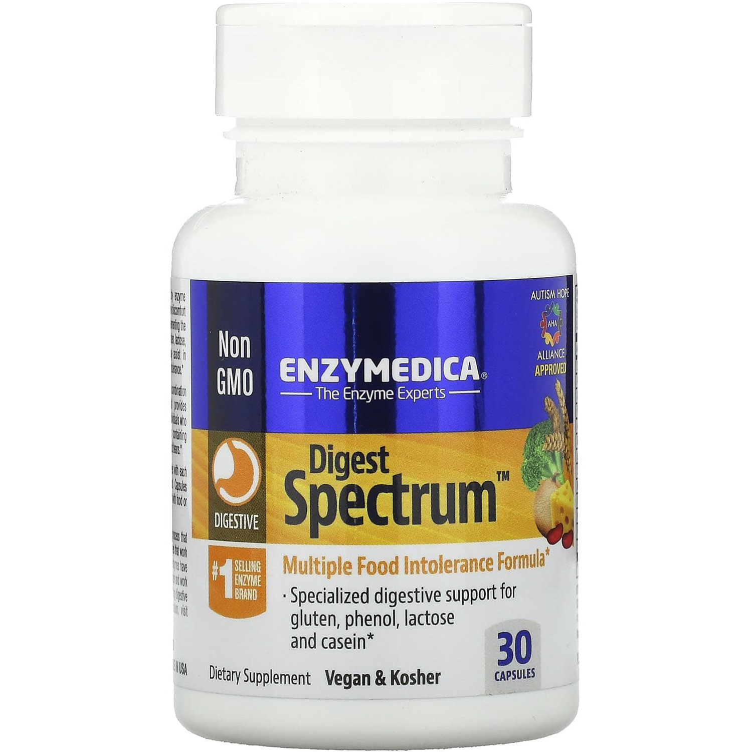 Пищеварительные ферменты Enzymedica Digest Spectrum 30 капсул - фото 1