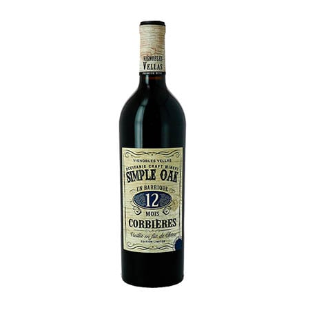 Вино Vignobles Vellas Oak Simple Rouge AOP Corbieres 2021 червоне сухе 0.75 л - фото 1