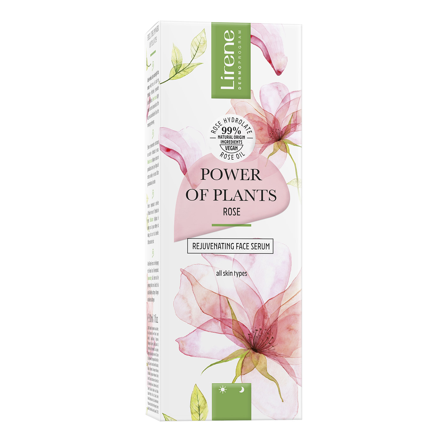 Омолаживающая сыворотка для лица Lirene Power Of Plants Rejuvenating Face Serum Rose 30 мл - фото 2