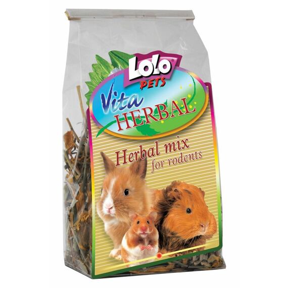 Повседневный корм для грызунов и кроликов Lolopets Vita Herbal Овощная грядка, 40 г (LO-74104) - фото 1