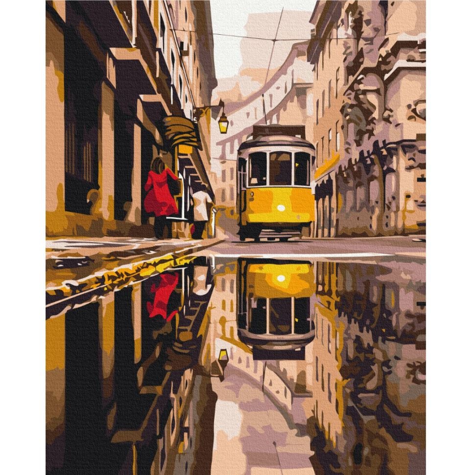 Картина за номерами Brushme Міський трамвай BS39849 40x50 см - фото 1