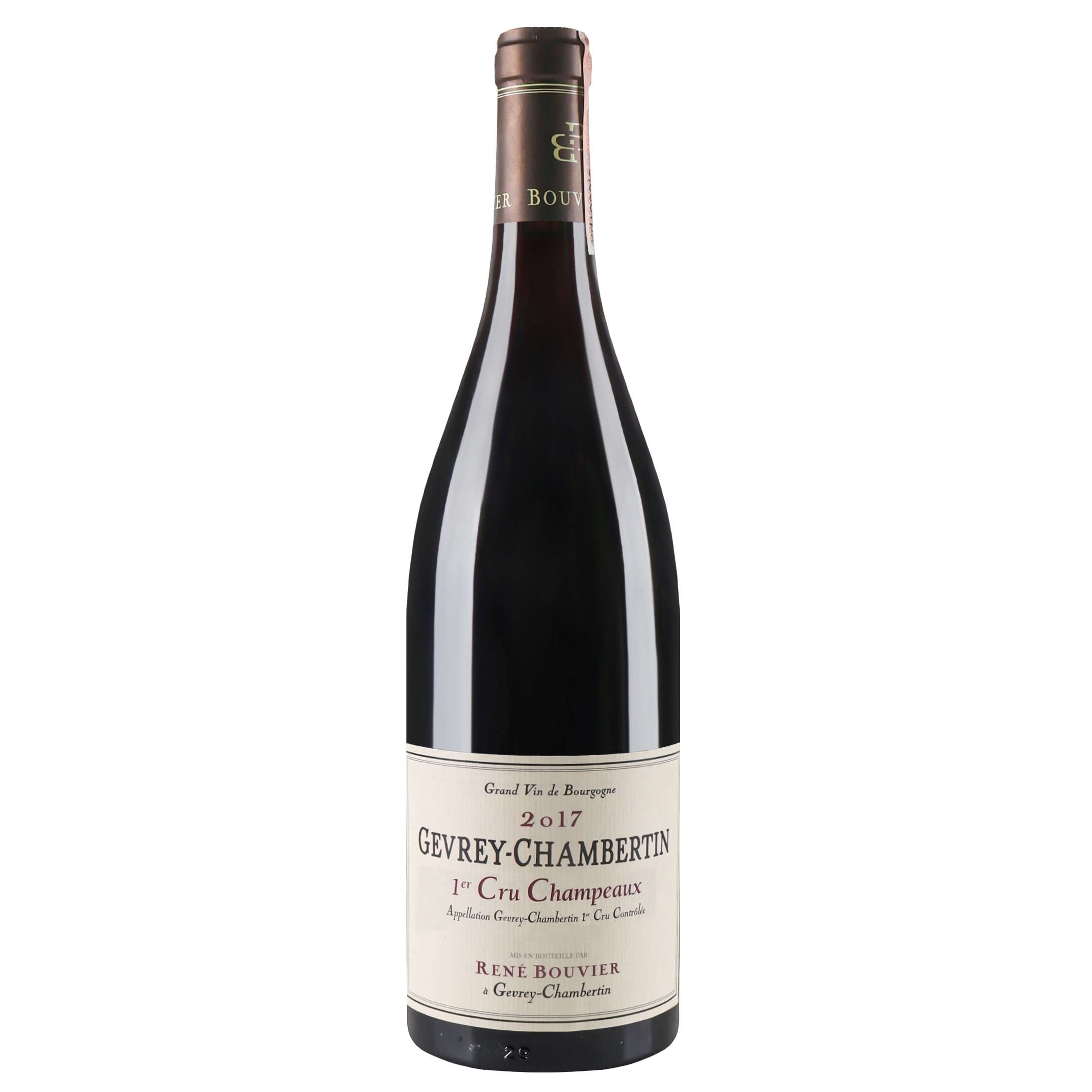 Вино Domaine Rene Bouvier Gevrey-Chambertin 1er cru Les Champeaux 2017 АОС/AOP, 13%, 0,75 л (804553) - фото 1