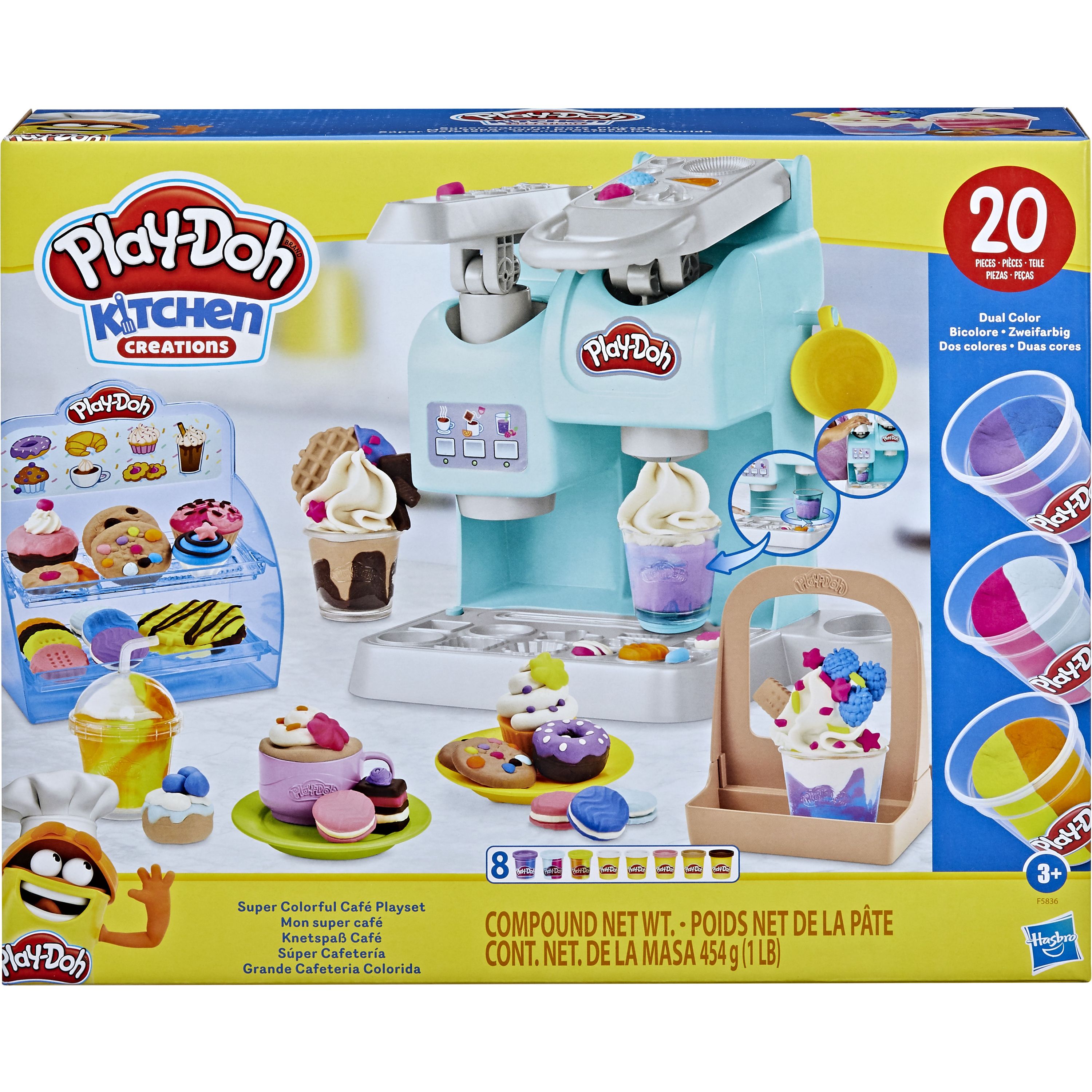 Фото - Творчість і рукоділля Play-Doh Ігровий набір з пластиліном Hasbro  Різнокольорове кафе  (F5836)