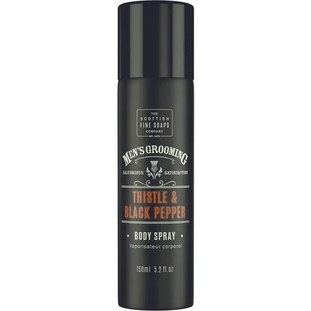 Спрей для тела Scottish Fine Soaps Men`s Grooming Thistle & Black Pepper 150 мл (5016365018234) - фото 1