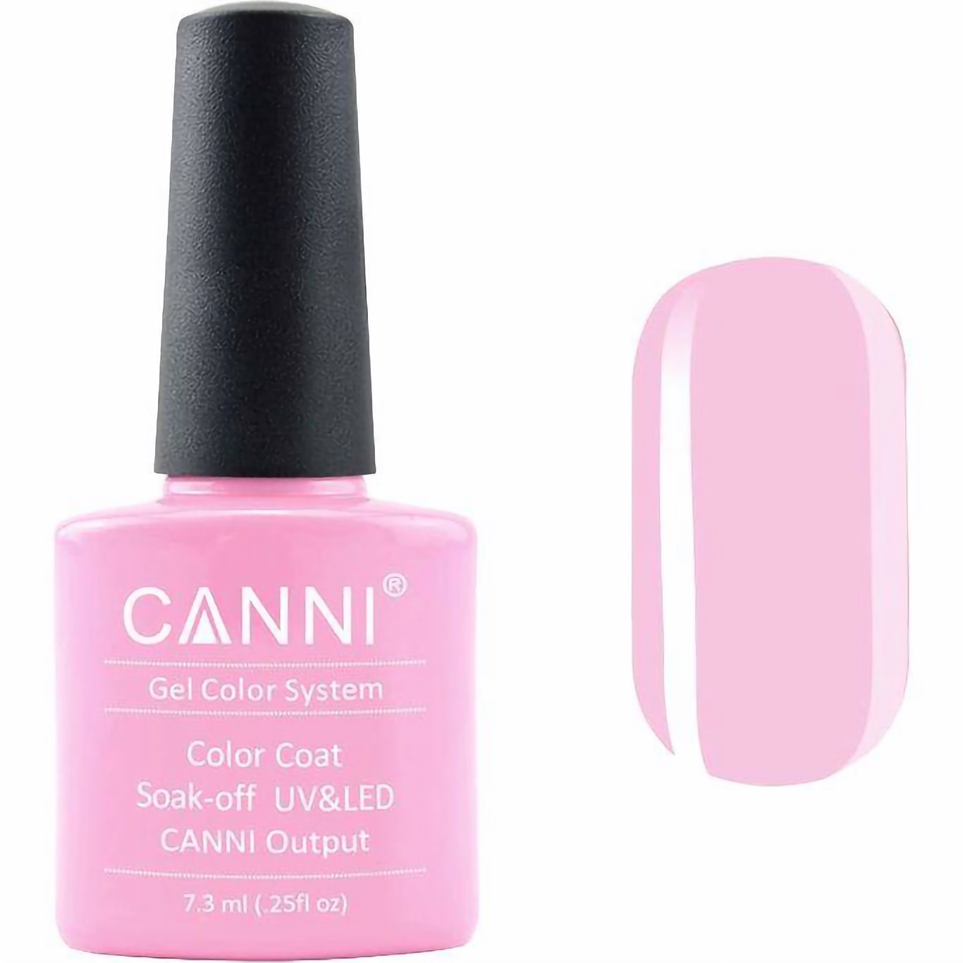 Гель-лак Canni Color Coat Soak-off UV&LED 73 насичений світло-рожевий 7.3 мл - фото 1