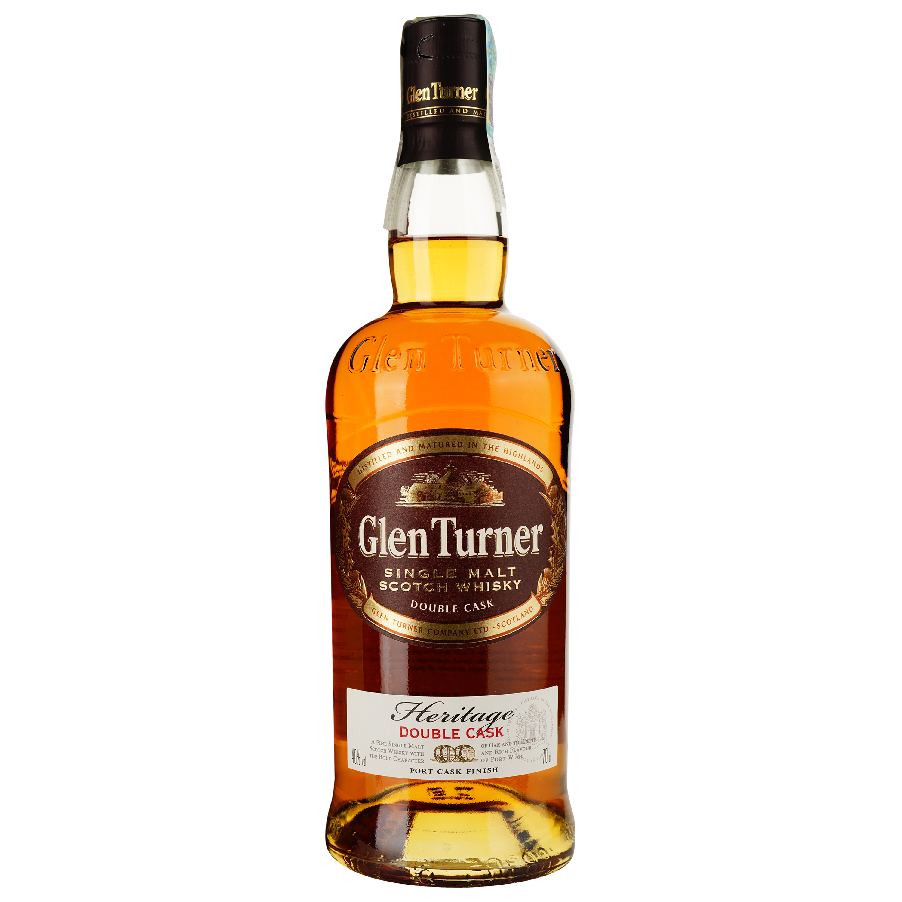 Віскі Glen Turner Heritage Double Cask Single Malt Scotch Whisky 40% 0.7 л, в подарунковому пакуванні - фото 2