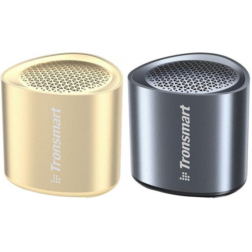 Портативна колонка TWS комплект Tronsmart Mini Nimo Speaker 5W Bluetooth Black+Gold 2 шт. - фото 1