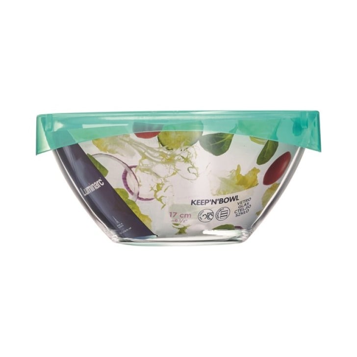 Photos - Salad Bowl / Serving Platter Luminarc Салатник  Keep'N'Box, загартоване скло, з кришкою, 17 см, прозорий 
