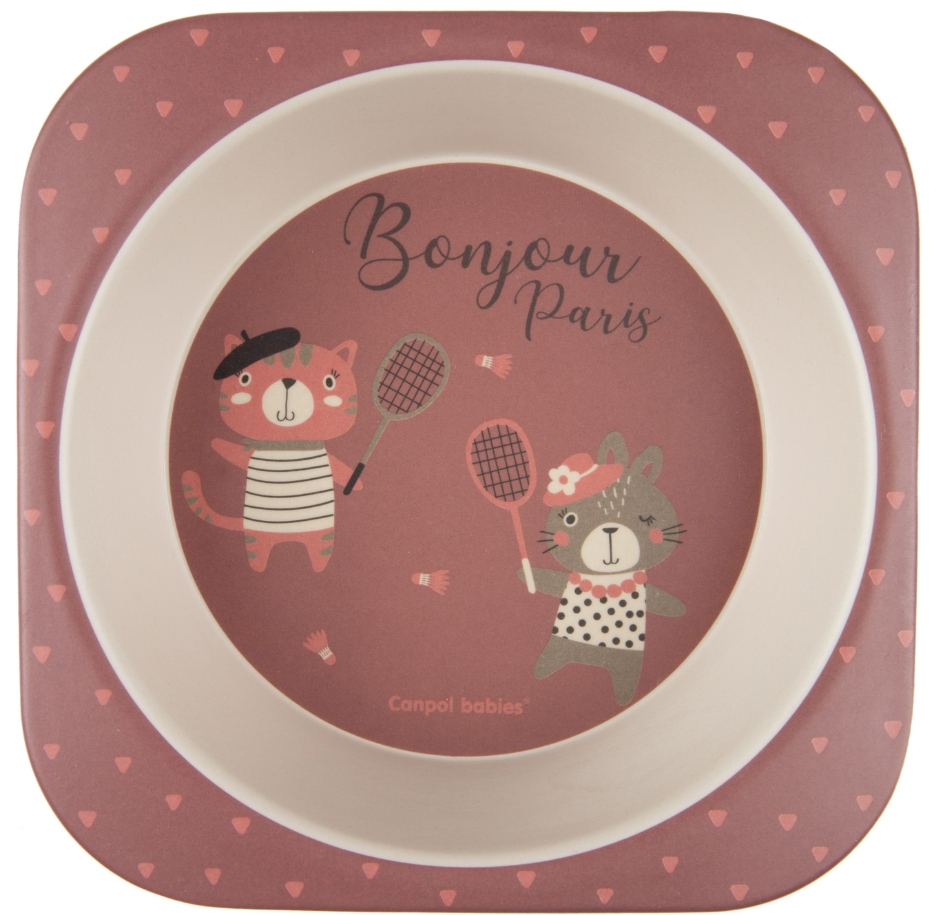 Набор посуды Canpol babies Bonjour Paris, 5 предметов, красный (9/227_red) - фото 2