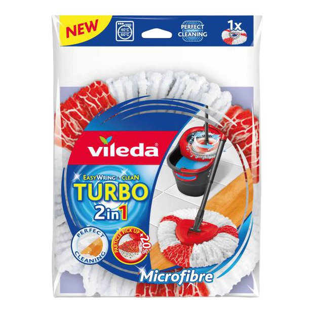 Змінна насадка для швабри Vileda Easywring&Clean Turbo (4023103195189) - фото 1