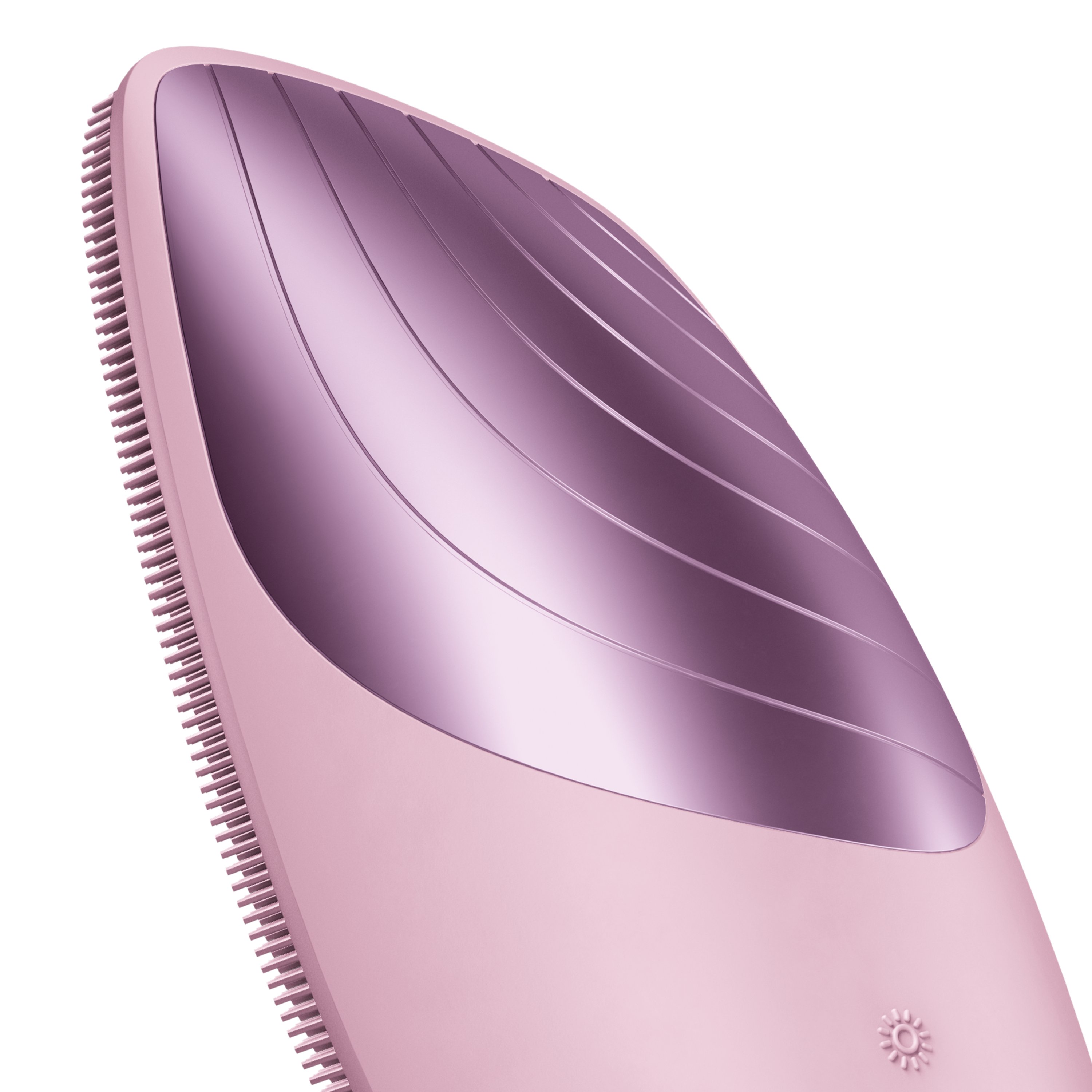 Электронная звуковая термощетка для лица GESKE Sonic Thermo Facial Brush 6 в 1 розовая - фото 4