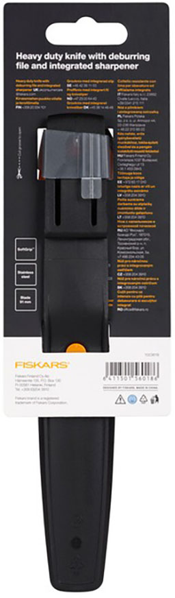 Нож Fiskars Hardware для тяжелых работ с точилом (1023619) - фото 5