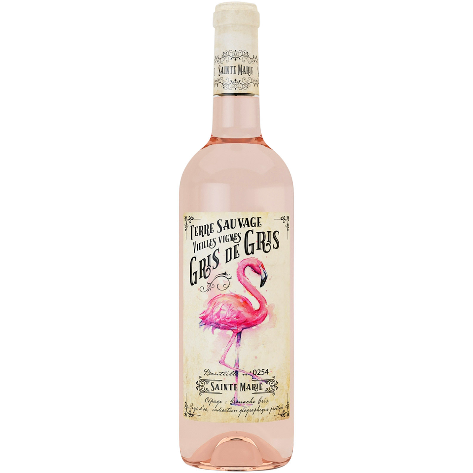 Vignobles Vellas Terre Sauvage Gris de Gris IGP Pays d'Oc розовое сухое 0.75 - фото 1