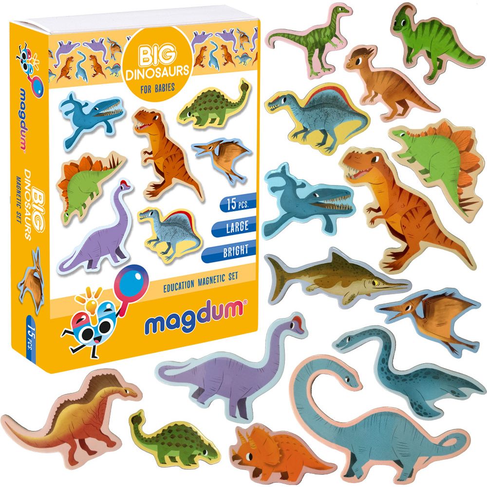 Магнітний набір Magdum Magnetic set Big dinosaurs (ML4031-06 EN) - фото 1