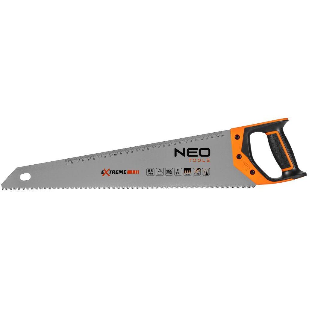 Ножівка по дереву Neo Tools Extreme 11TPI 450 мм (41-166) - фото 1