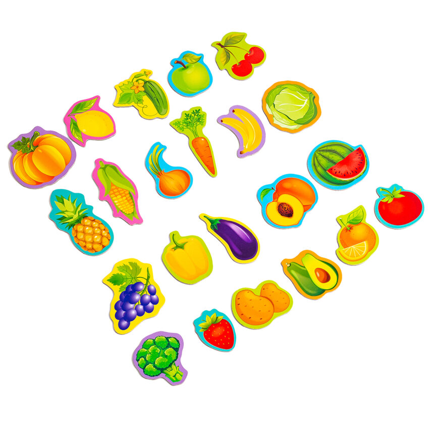 Набір магнітів Vladi Toys Овочі та фрукти, 23 шт. (VT3106-28) - фото 2