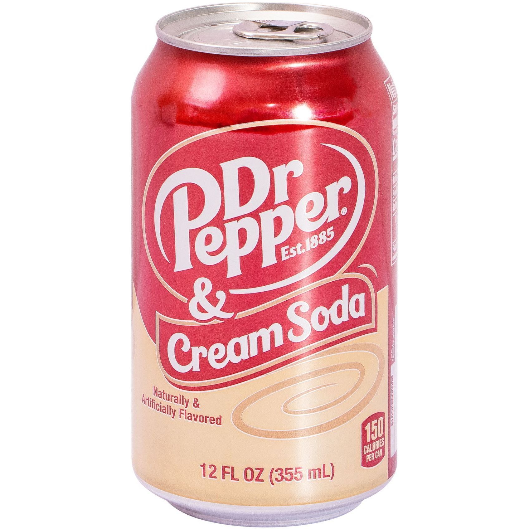Напій безалкогольний Dr. Pepper Cream Soda сильногазований 0.355 л з/б (929827) - фото 1