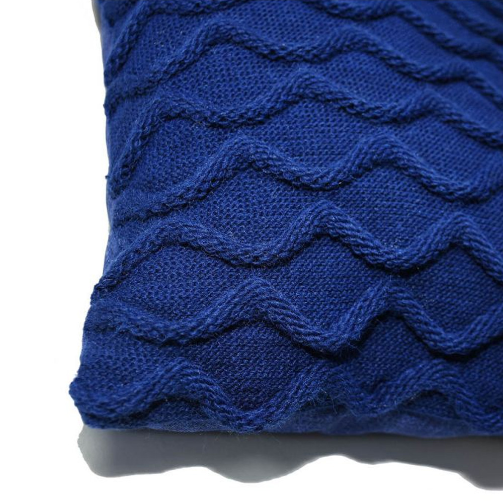 Подушка декоративна Прованс Хвилі, 33х33 см, синій (27422) - фото 2