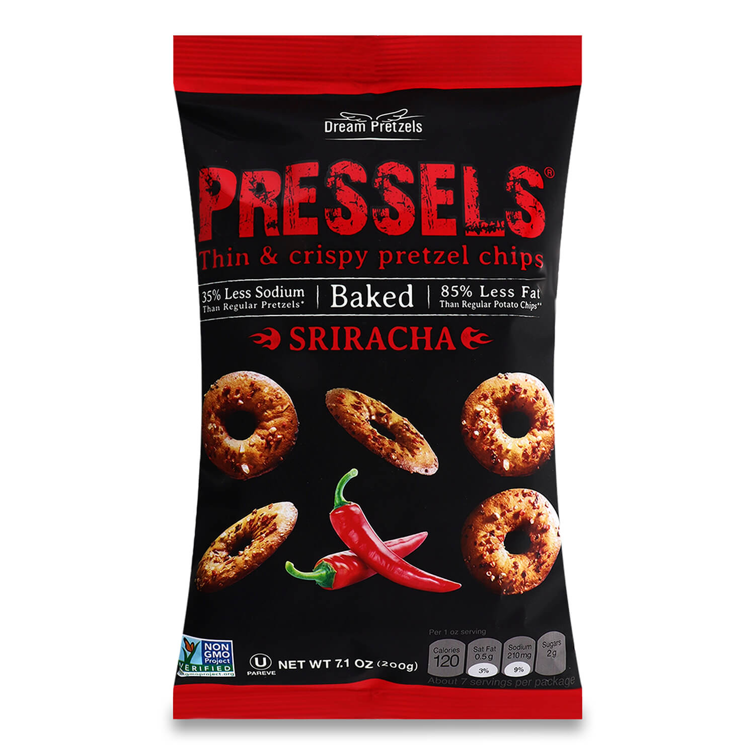 Брецели Dream Pretzels Sriracha тонкие 200 г (847721) - фото 1