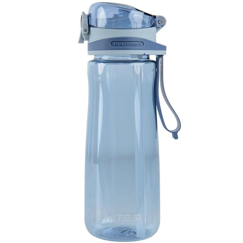 Пляшечка для води Kite з трубочкою 600 мл блакитна (K22-419-02) - фото 1