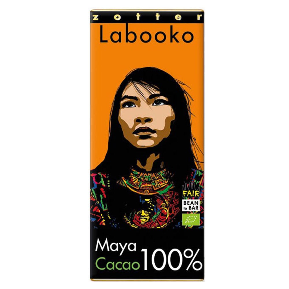 Шоколад чорний Zotter Labooko Maya 100% Cacao органічний 65 г (2 шт. х 32.5 г) - фото 1