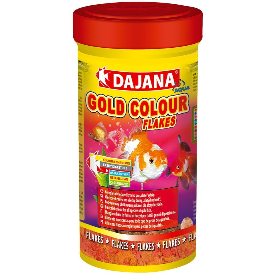 Корм Dajana Gold Colour Flakes для золотих риб, карасів та декоративних риб 50 г - фото 1